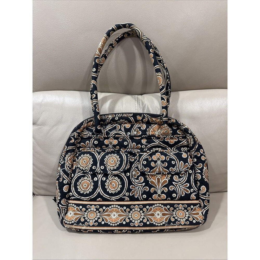 Vera Bradley Bowler Bag - Cafe latte (Brown, Black Beige)